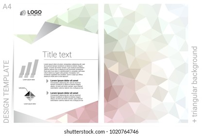 Light Pink, Green vector  brochure for ui, ux design. Web interface on abstract background with colorful gradient. Completely new template for your brand book.