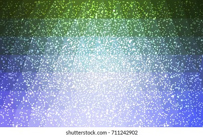 Light Pink, Green vector christmas postcard low polygon background. Illustration consisting of triangles. Abstract triangular polygonal origami or crystal design of New Year celebration.