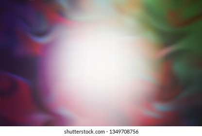 Light Pink, Green vector colorful blur background. Glitter abstract illustration with gradient design. New way of your design.