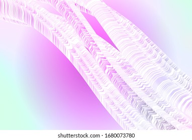 Fondo nítido de color rosa claro, vector verde. Ilustración abstracta colorida con degradado. Nueva forma de tu diseño.