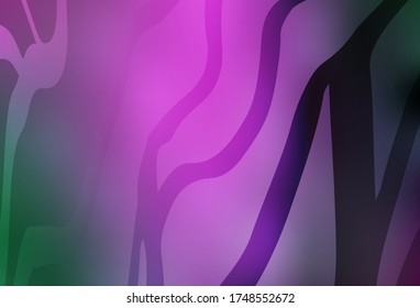 Pink claro, Vector Verde colorido textura abstracta. Ilustración abstracta colorida con gradiente. Nuevo diseño de estilo para tu libro de marca.