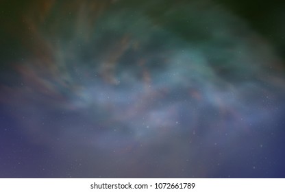 Light Pink, Green vector cover with astronomical stars. Shining colored illustration with bright astronomical stars. Pattern for astrology websites.