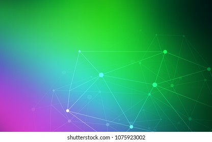 Light Pink, Green vector cover with spots, lines. Abstract illustration with colorful discs and triangles. New design for ad, poster, banner of your website.
