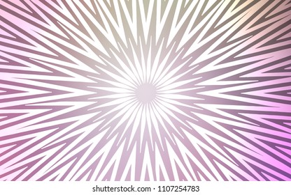 Light Pink, Green vector cover with stright stripes. Shining colored illustration with sharp stripes. Pattern for ads, posters, banners.