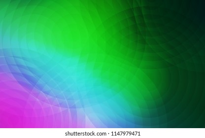 Light Pink, Green vector cover with spots. Beautiful colored illustration with blurred circles in nature style. New design for ad, poster, banner of your website.