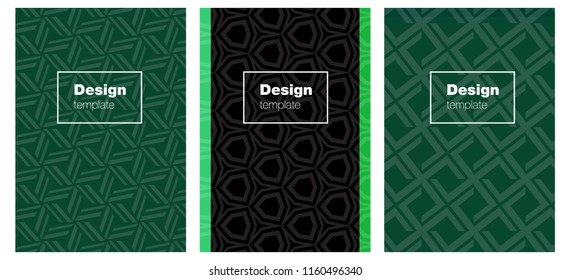 Light Pink, Green vector cover for notebooks. Booklet with textbox on colorful abstract background. Completely new template books.