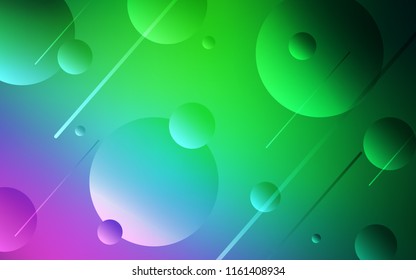 Light Pink, Green vector cover with spots. Glitter abstract illustration with blurred drops of rain. New design for ad, poster, banner of your website.