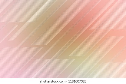 Light Pink, Green vector cover with stright stripes. Shining colored illustration with sharp stripes. The pattern for ad, booklets, leaflets.