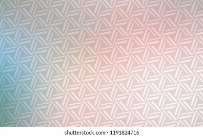 Light Pink, Green vector cover with polygonal style. Illustration with set of colorful triangles. Pattern for commercials.