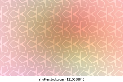 Light Pink, Green vector cover in polygonal style. Decorative design in abstract style with rectangles. The template can be used as a background.
