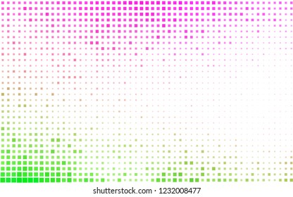 Light Pink, Green vector cover in polygonal style. Glitter abstract illustration with rectangular shapes. Pattern can be used for websites.