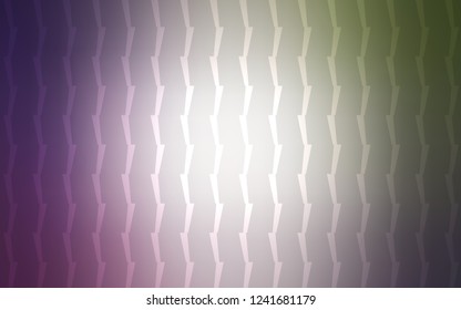 Light Pink, Green vector cover with stright stripes. Blurred decorative design in simple style with lines. Smart design for your business advert.