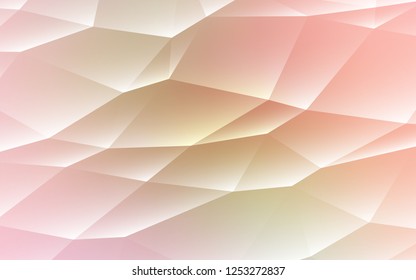 Light Pink, Green vector cover in polygonal style. Glitter abstract illustration with triangular shapes. Pattern for busines ad, booklets, leaflets