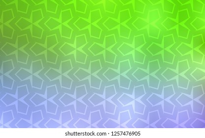Light Pink, Green vector cover in polygonal style. Illustration with set of colorful rectangles. Pattern for commercials.