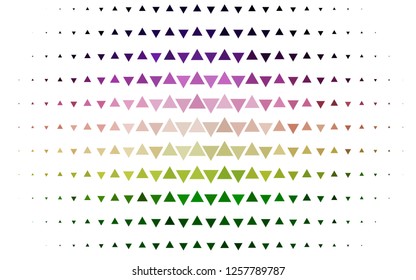 Light Pink, Green vector cover in polygonal style. Modern abstract illustration with colorful triangles. Pattern for busines ad, booklets, leaflets