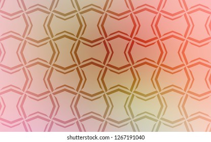 Light Pink, Green vector cover with stright stripes. Shining colored illustration with sharp stripes. Best design for your ad, poster, banner.
