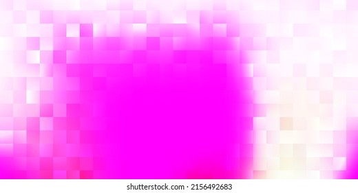 Funda vectorial verde, rosa claro, de estilo cuadrado. Ilustración abstracta con cuadrados de gradiente , rectángulos. Una adición fácil a tus anuncios.