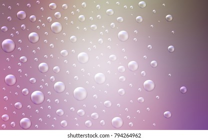 Light Pink, Green vector cover with spots. Modern abstract illustration with colorful water drops. The pattern can be used for beautiful websites.