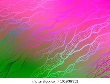 Light Pink, Green vector doodle blurred template. Brand-new colored illustration in blurry style with doodles. The template can be used as a background for cell phones.