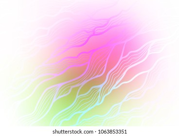 Light Pink, Green vector doodle blurred background. Doodles on blurred abstract background with gradient. A new texture for your design.