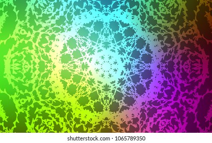 Light Pink, Green vector doodle bright layout. A vague abstract illustration with doodles drawn by child in Indian style. The pattern can be used for wallpapers and coloring books.