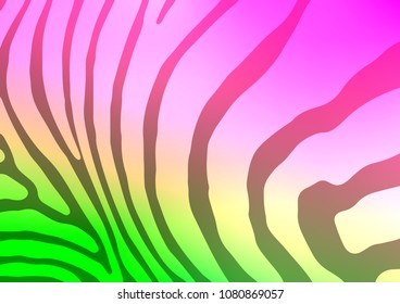 Light Pink, Green vector doodle blurred texture. Geometric doodle illustration in Origami style with gradient. The pattern can be used for heads of websites and designs.