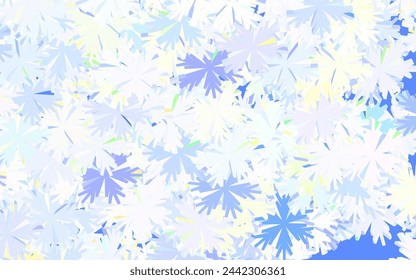 Light Pink, Green vector doodle pattern with trees, branches. Glitter abstract illustration with flowers. Hand painted design for web, leaflets.