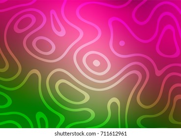 Light Pink, Green vector doodle blurred texture. Glitter abstract illustration with doodles and lines. A completely new template for your business design.