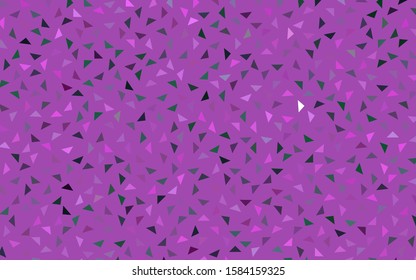Light Pink, Green vector geometric simple minimalistic background, which consist of triangles on white background. Triangular pattern with gradient for your business design. 