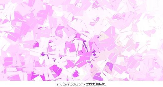 Hellrosa, grüner, geometrischer, polygonaler Vektordesign. Farbige abstrakte Illustration mit Farbverlauf-Dreiecken. Ihr Geschäftszeichen.