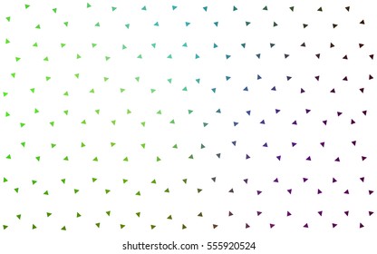 Light Pink Green vector geometric simple minimalistic background, which consist of triangles on white background. Triangular pattern with gradient for your business design. 