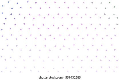 Light Pink Green vector geometric simple minimalistic background, which consist of triangles on white background. Triangular pattern with gradient for your business design. 
