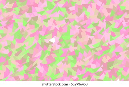 Light Pink, Green vector geometric simple minimalistic background, which consist of triangles on white background. Triangular pattern with gradient for your business design. 