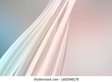 Light Pink, Green vector glossy abstract backdrop. Colorful illustration in abstract style with gradient. The best blurred design for your business.