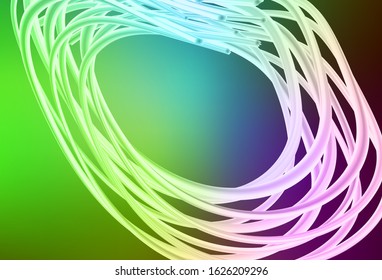 Light Pink, Green vector glossy abstract layout. A completely new colored illustration in blur style. New design for your business.