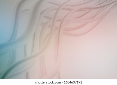 Hellrosa, grüne Vektorillustration, glänzender abstrakter Hintergrund. Farbige abstrakte Illustration mit Farbverlauf. Hintergrund für Designs.