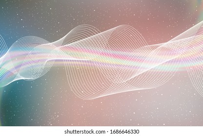 Light Pink, Green vector glossy abstract background. Abstract colorful illustration with gradient. New style design for your brand book.