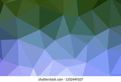 Light Pink, Green vector gradient triangles texture. Creative illustration in halftone style with triangles. Best triangular design for your business.