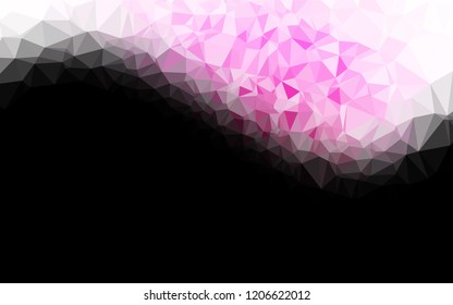 Light Pink, Green vector hexagon mosaic texture. Colorful illustration in abstract style with gradient. The completely new template can be used for your brand book.