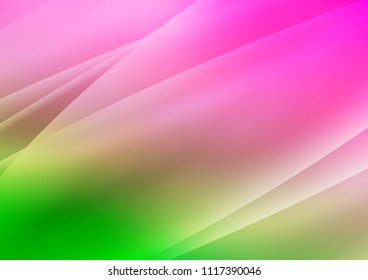 Light Pink, Green vector layout with flat lines. Modern geometrical abstract illustration with staves. The pattern can be used for websites.