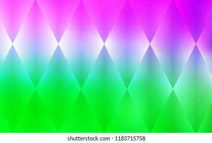 Light Pink, Green vector layout with lines, rectangles. Rectangles on abstract background with colorful gradient. Smart design for your business advert.