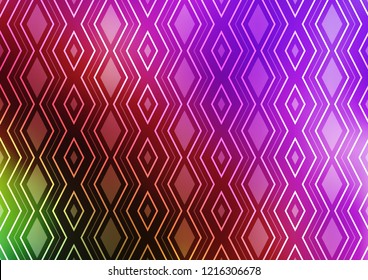 Light Pink, Green vector layout with lines, rectangle. Modern geometric abstract illustration with lines, squares. Pattern for business booklets, leaflets.
