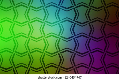 Light Pink, Green vector layout with flat lines. Shining colored illustration with sharp stripes. Pattern for ads, posters, banners.