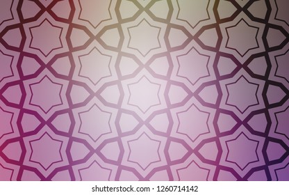 Light Pink, Green vector layout with bright stars. Stars on blurred abstract background with gradient. Best design for your ad, poster, banner.