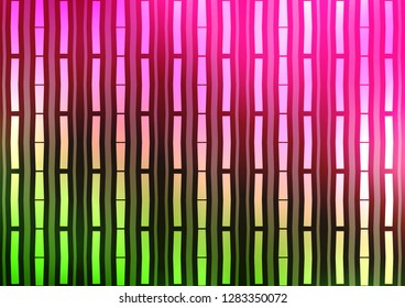 Light Pink, Green vector layout with flat lines. Modern geometrical abstract illustration with staves. Best design for your ad, poster, banner.