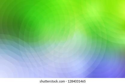 Light Pink, Green vector layout with circle shapes. Blurred bubbles on abstract background with colorful gradient. New design for ad, poster, banner of your website.