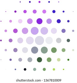 Light Pink, Green vector layout with circles. Colorful illustration with gradient dots in nature style. Pattern for booklets, leaflets.
