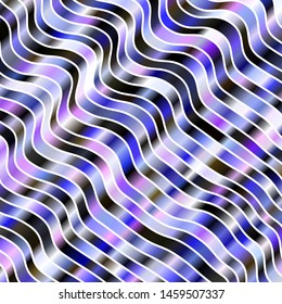 Light Pink, Green vector layout with wry lines. Colorful abstract illustration with gradient curves. Pattern for commercials, ads.