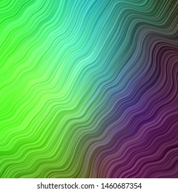 Light Pink, Green vector layout with curves. Bright illustration with gradient circular arcs. Pattern for websites, landing pages.