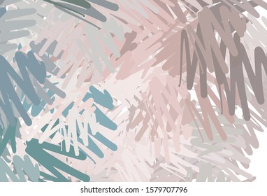 Light Pink, Green vector layout with flat lines. Modern geometrical abstract illustration with Lines. Best design for your ad, poster, banner.